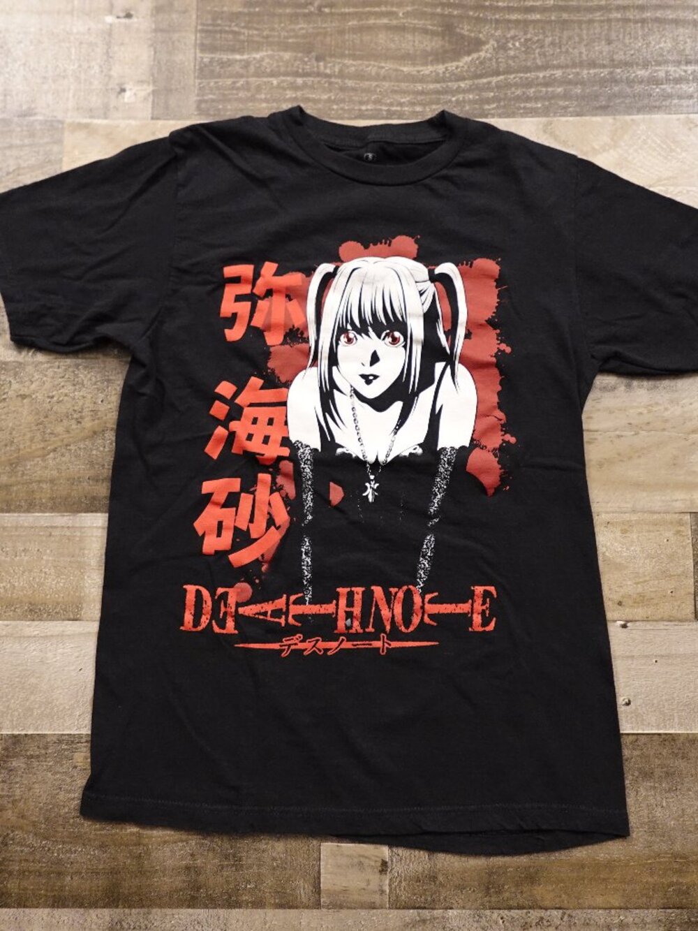 Death Note Misa Amane Graphic T Shirt Women’s Small Black Anime Manga